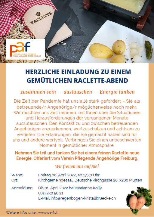 Image Raclette-Abend - 8. April 2022: DANKE